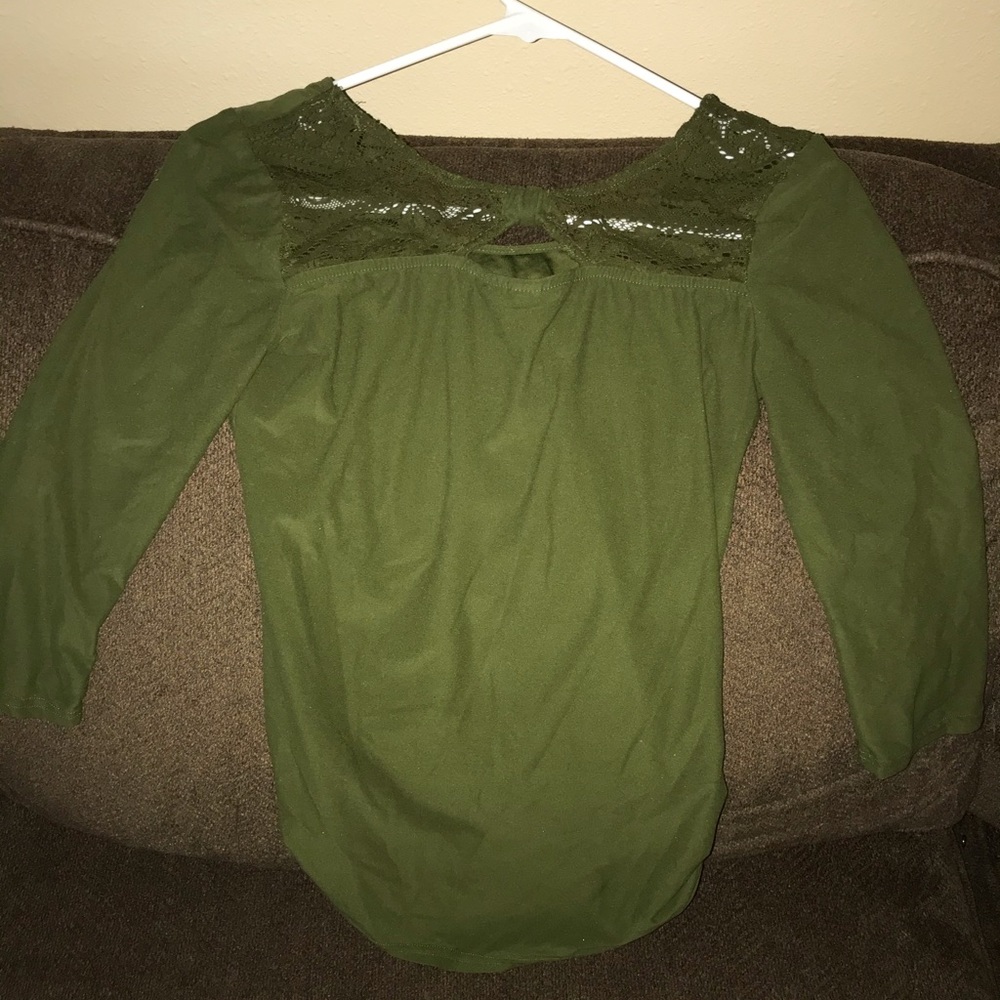 Olive green shirt